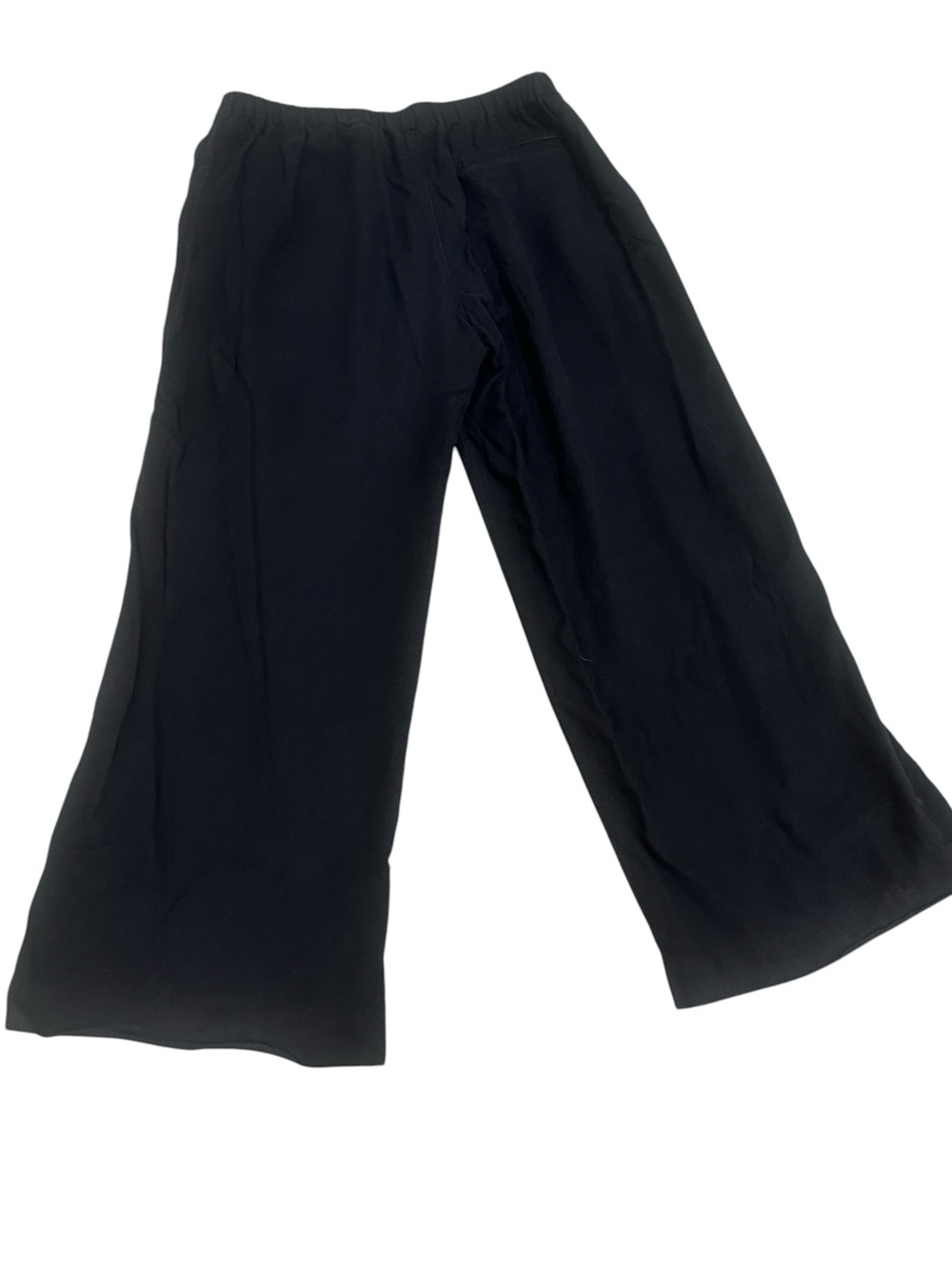 Caslon Black Wide-Leg linen blend pull on elastic waist pants comfy large petite
